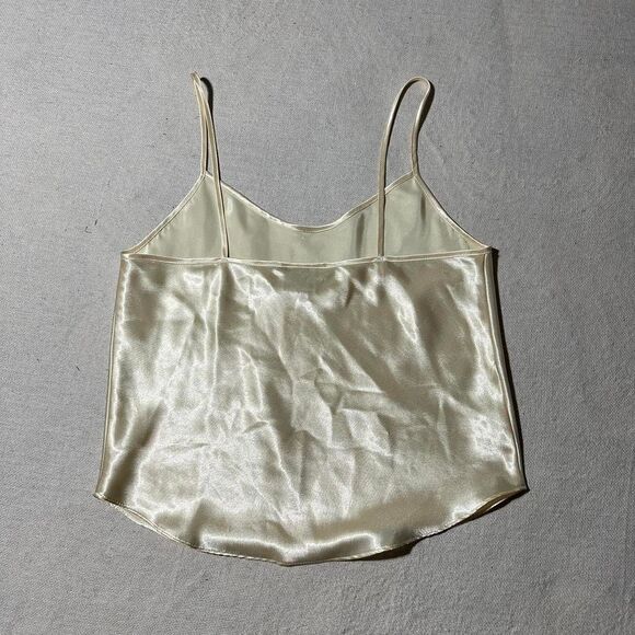 California Dynasty Butter Yellow Satin Lingerie Cami - Picture 2 of 6